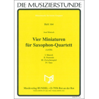 Vier Miniaturen für Saxophonquartett