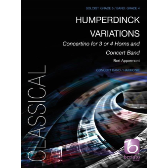 Humperdinck Variations - Concertino for 3 or 4 Horns and Concert Band