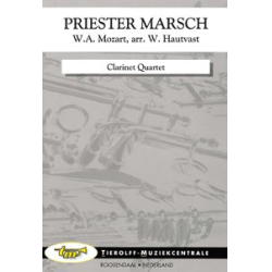         Marsch der Priester/Priest March (from "Die Zauberflöte/The Magic Flute"), Clarinet Quartet - Wolfgang Amadeus Mozart / Arr. Willy Hautvast
    