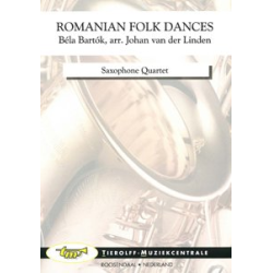         Romanian Folk Dances, Saxophone Quartet - Bela Bartok / Arr. Johan van der Linden
    