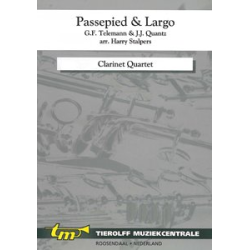         Passepied & Largo, Clarinet Quartet - Georg Philipp Telemann / Arr. Harry Stalpers
    