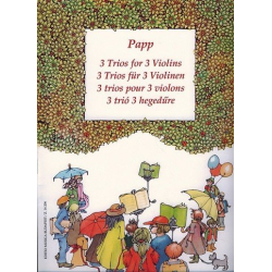         3 Trios für 3 Violinen - Lajos Papp
    