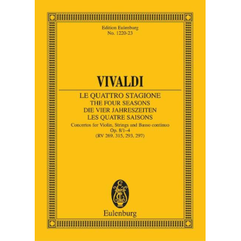 Die vier Jahreszeiten - "Der Frühling" E-Dur (Studienpartitur)