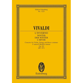 Die vier Jahreszeiten - "Der Winter" f-Moll - Studienpartitur