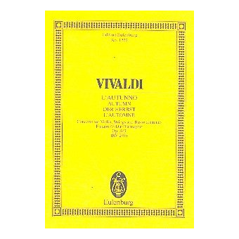 Die vier Jahreszeiten - "Der Herbst" F-Dur - Studienpartitur