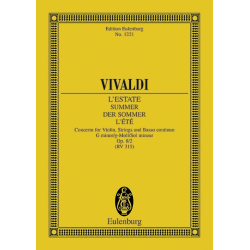         Die vier Jahreszeiten - "Der Sommer" g-Moll - Studienpartitur - Antonio Vivaldi
    