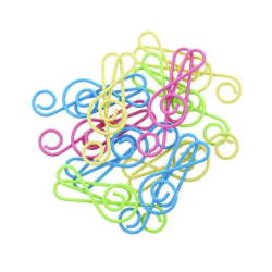         Büroklammer Violinschlüssel / Paper Clips Violin Clef colorful
    