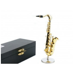         Miniatur Saxophon mit Standfuß / Miniatures Saxophone
    
