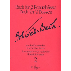         Bach für 2 Kontrabässe Band 2 - Johann Sebastian Bach / Arr. Heinrich Schneikart
    