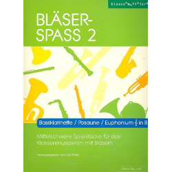         Bläser-Spass 2 - Bass-Klarinette / Posaune / Euphonium in B - Urs Pfister
    
