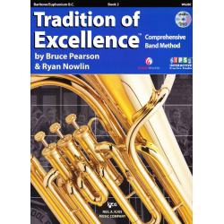         Tradition of Excellence Book 2 - Baritone/Euphonium B.C. - Bruce Pearson
    