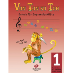         Von Ton zu Ton, Band 1 (deutsche Griffweise) - Eva-Maria Zahner
    