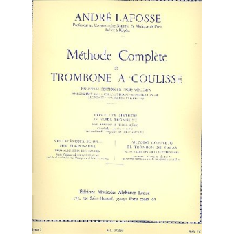 Méthode de Trombone, Volume 1