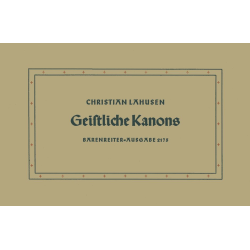         Geistliche Kanons nach Spruechen der Bibel - Christian Lahusen
    