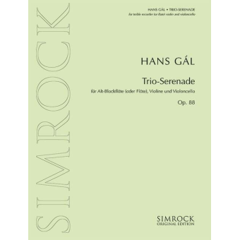 Trio-Serenade op.88 für Altblockflöte (Flöte), Violine und Violoncello