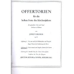         Terra tremuit  und  Angelus Domini - Orgel-Partitur - Josef Gruber
    