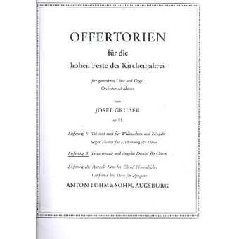 Terra tremuit  und  Angelus Domini - Orgel-Partitur