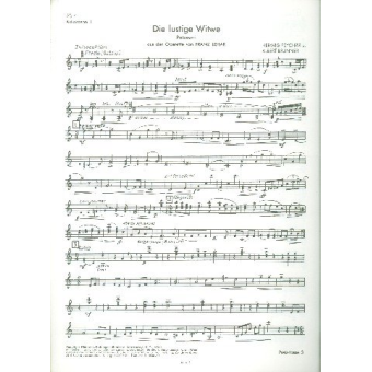 Die lustige Witwe (Potpourri) :