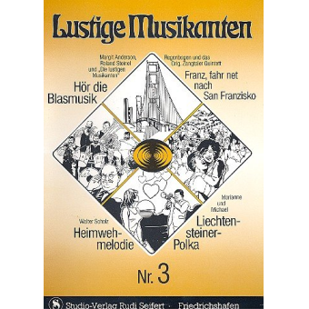 Lustige Musikanten Band 03 - C-Stimme mit Text - Klavier / Akkordeon