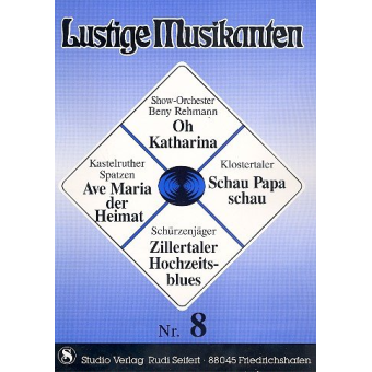 Lustige Musikanten Band 08 - C-Stimme mit Text - Klavier / Akkordeon