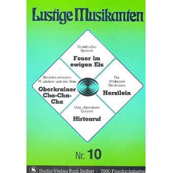 Lustige Musikanten Band 10 - C-Stimme mit Text - Klavier / Akkordeon