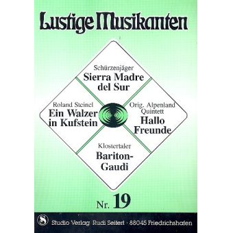 Lustige Musikanten Band 19 - C-Stimme mit Text - Klavier / Akkordeon