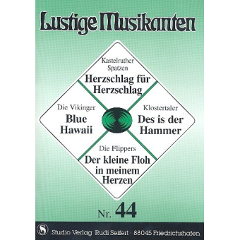 Lustige Musikanten Band 44 - C-Stimme mit Text - Klavier / Akkordeon