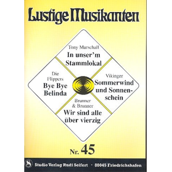 Lustige Musikanten Band 45 - C-Stimme mit Text - Klavier / Akkordeon