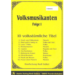         Volksmusikanten Band 1 : für Blasorchester
    