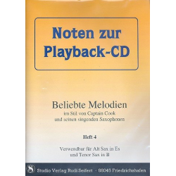         Beliebte Melodien im Stil von Captain Cook Band 4 (+CD) B- und Es-Stimmen - Captain Cook und seine singenden Saxophone / Arr. Rudi Seifert
    