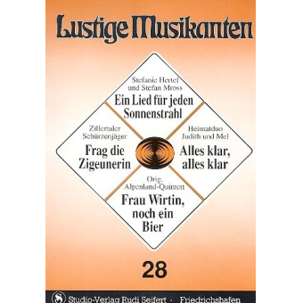 Lustige Musikanten Band 28 - C-Stimme mit Text - Klavier / Akkordeon