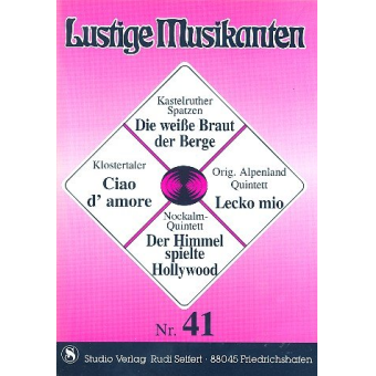 Lustige Musikanten Band 41 - C-Stimme mit Text - Klavier / Akkordeon