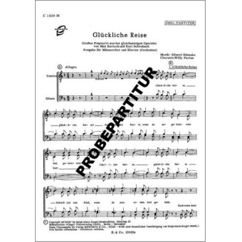 Glückliche Reise für Männerchor und Orchester