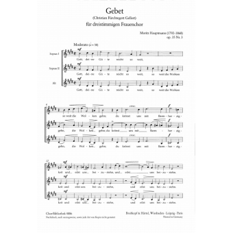 Gebet op. 35/3 Gott, Deine Güte