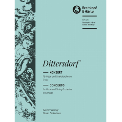         Konzert G-Dur für Oboe und Streicher (Klavierauszug) - Carl Ditters von Dittersdorf / Arr. Günter Rhau
    
