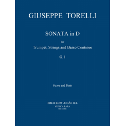         Sonate D-Dur G1 für Trompete, Streicher und Bc - Giuseppe Torelli / Arr. Edward Tarr
    