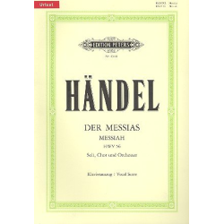         Der Messias HWV56 (Klavierauszug) - Georg Friedrich Händel (George Frederic Handel)
    