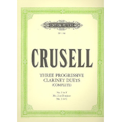         3 progressive clarinet duets - Bernhard Henrik Crusell
    