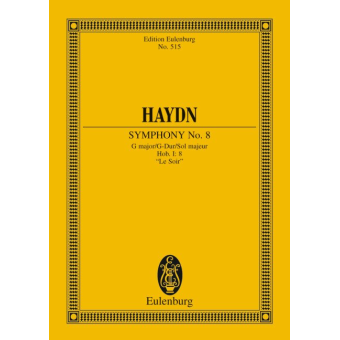 Sinfonie Nr. 8 G-Dur "Le Soir" / "La Tempesta" - Studienpartitur
