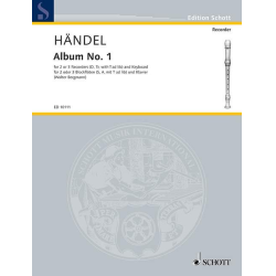         Album No. 1 - 11 Pieces - Georg Friedrich Händel (George Frederic Handel) / Arr. Walter Bergmann
    