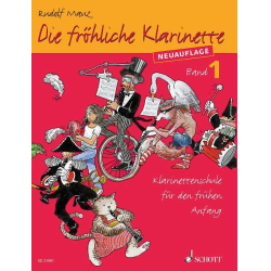         Die fröhliche Klarinette Band 1 - Klarinettenschule für den frühen Anfang (Überarbeitete Neuauflage) - Rudolf Mauz
    