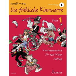         Die fröhliche Klarinette Band 1 - Schule (+Online-Material) - Rudolf Mauz
    