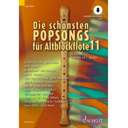        Die schönsten Popsongs für Alt-Blockflöte Band 11 (Ausgabe mit Online-Audiodatei) - Uwe Bye / Arr. Uwe Bye
    
