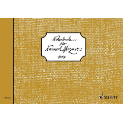         Notenbuch für Nannerl Mozart 1759 - Leopold Mozart
    