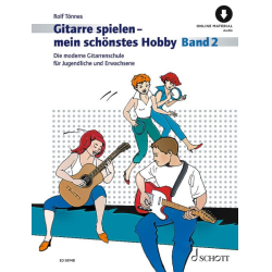         Gitarre spielen mein schönstes Hobby Band 2 (+Online Material) - Rolf Tönnes
    
