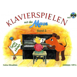         Klavierspielen mit der Maus Band 2 (+CD) - Bettina Schwedhelm
    