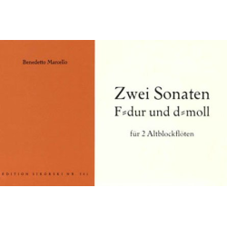         2 Sonaten für 2 Altblockflöten - Benedetto Marcello / Arr. Linde Höffer von Winterfeld
    