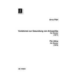         Variationen zur Gesundung von Arinuschka / Für Alina - Arvo Pärt
    