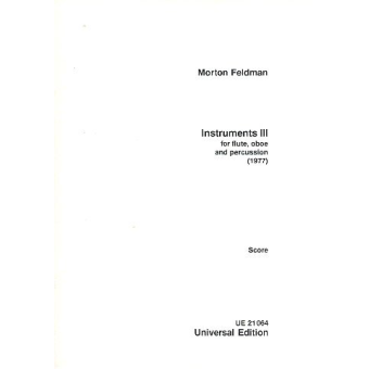 Instruments III  (Partitur)