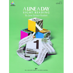         Bastien Piano Basics Sight Reading - A Line A Day - Stufe/Level 3 - Jane Smisor Bastien
    